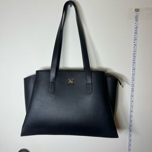 Sam Edelman Structured Black Tote Bag